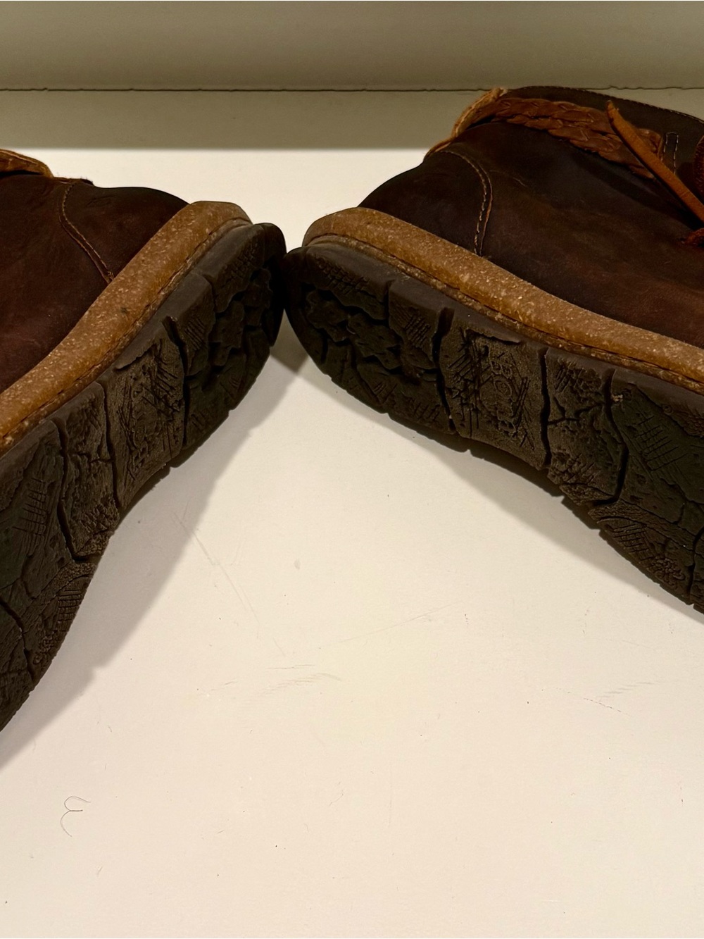 Women’s Brown Leather Lace-Up Boots - Picture 7 of 7